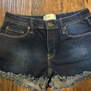 Mudd Dark Blue Denim Shorts